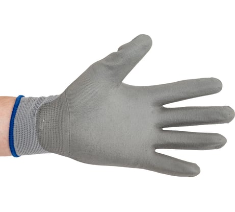 Перчатки защитные нейлоновые с полиуретановым покрытием Flexton, MTE серые р.8 2899400330