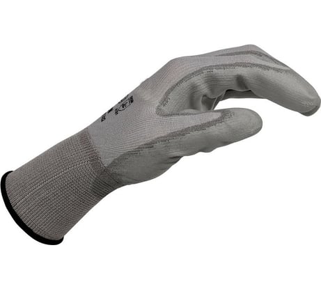 Перчатки защитные нейлоновые с полиуретановым покрытием Flexton, MTE серые, р.10 2899400332