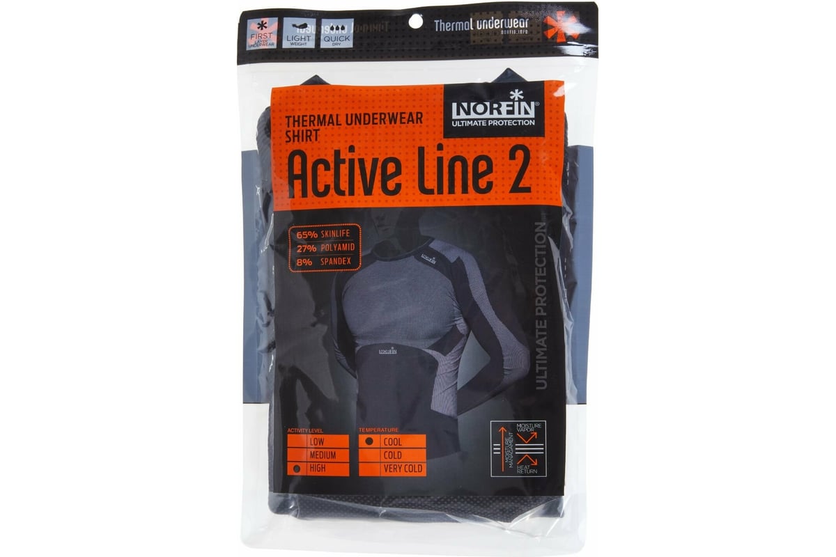Термо-кофта NORFIN ACTIVE LINE 2 TP 01 р.S-M 3047101-S-M - выгодная цена,отзывы, характеристики, фото - купить в Москве и РФ