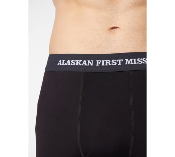 Термобелье Alaskan First Mission серый/черный, размер L AUFMGBL