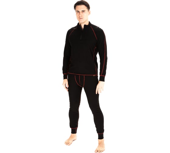 Термобелье Huntsman Thermoline ZIP черное НФ-00000442/ 60-62/188 1