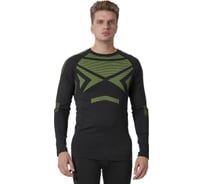 Мужское термобелье-фуфайка White Owl SIR-T, размер L/XL, черный с зеленым W112761