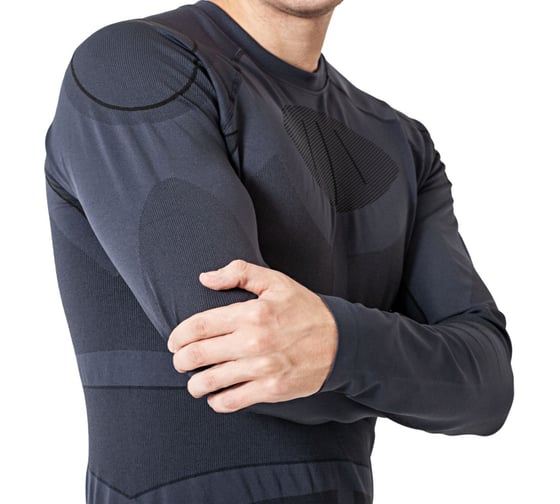 Мужское термобелье-фуфайка White Owl PAT-148-T, размер L/XL, серый с черным W112764