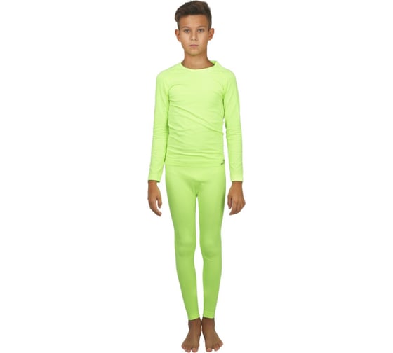 Детское термобелье White Owl фуфайка и кальсоны, Warm Children, размер M, зеленый W112746