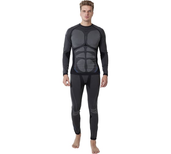 Мужское термобелье White Owl A1-389, размер L/XL, серый с черным W112758