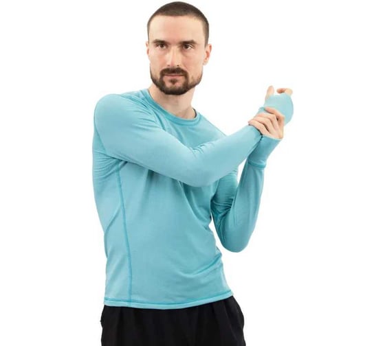 Термобелье лонгслив Следопыт Athletic Polartec Power Grid, двухслойное, Frost Blue, р.50 PF-TUS-10