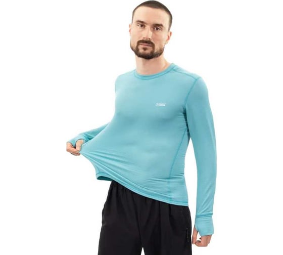 Термобелье лонгслив Следопыт Athletic Polartec Power Grid, двухслойное, Frost Blue, р.54 PF-TUS-12