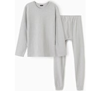 Термобелье мужское MINAKU лонгслив/брюки, цвет светло-серый меланж, размер 50 5256055