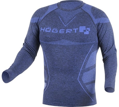 Термоодежда-бесшовная кофта HOEGERT TECHNIK OSTE, синяя, 3XL-4XL HT5K390-3XL-4XL