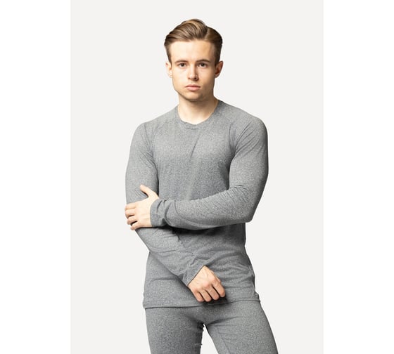 Термобелье футболка СПЛАВ Russian Winter L/S grey, размер 48/182 4650354433106
