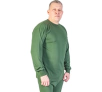 Зимняя фуфайка БЕРТА, кулирка, 100% хлопок, оливковый 717о-56-58