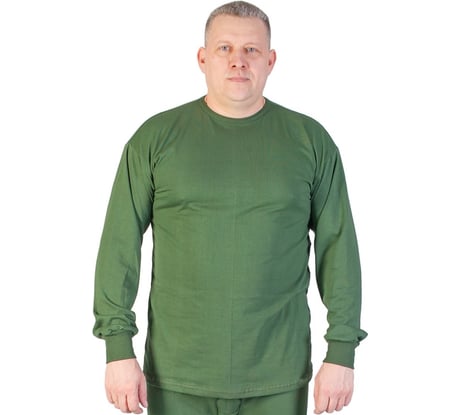 Зимняя фуфайка БЕРТА, кулирка, 100% хлопок, оливковый 717о-56-58