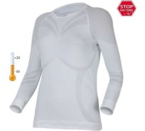 Женская футболка Lasting Atala синтетика, белый, р. S-M Atala0101SM