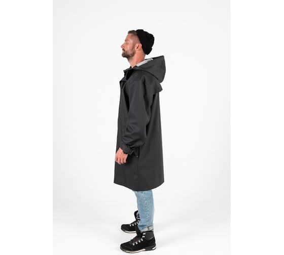 Мужской влагостойкий плащ Symbion каспий, черный, р.50 CASPIY_BLACK/50