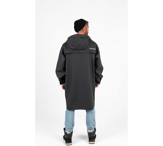 Мужской влагостойкий плащ Symbion каспий, черный, р. 48 CASPIY_BLACK/48
