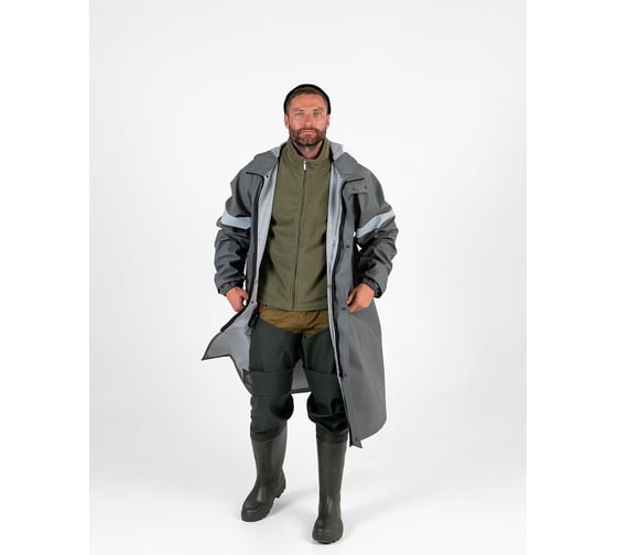 Мужской плащ Symbion косатка, серый, размер 48-50 KOSATKA_GRAY/48-50