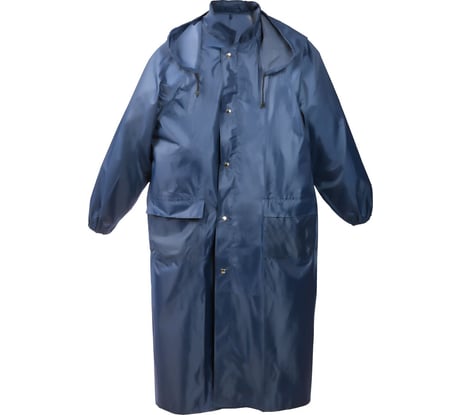 Плащ-дождевик STAYER 11612-52, нейлоновый на молнии, синий цвет, размер 52-54 11612-52