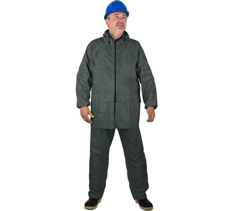 Влагозащитный костюм-дождевик БЕРТА 888-64-66 зеленый, рост 182-188