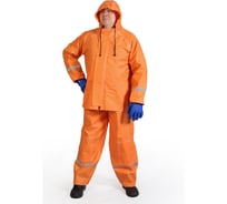 Костюм влагозащитный БЕРТА с проклеенными швами 810-56-58 оранжевый, рост 170-176