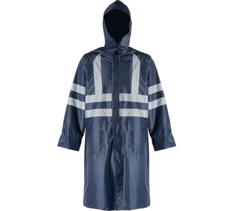 Влагозащитный плащ 2Hands повышенной видимости арт. РP1HV, цвет синий, р-р XL Плащ PР1HV синий - XL