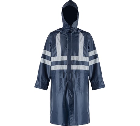Влагозащитный плащ 2Hands повышенной видимости арт. РP1HV, цвет синий, р-р 3XL Плащ PР1HV синий - 3XL