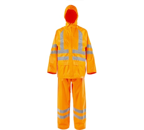 Влагозащитный костюм 2Hands повышенной видимости арт. KP1HV, цвет оранж, р-р 3XL Костюм КР1HV оранж - 3XL
