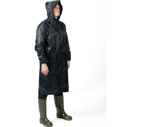 Плащ-дождевик из ПВХ Jeta Safety синий, р. XXXL/56-58 JRC-101b-XXXL