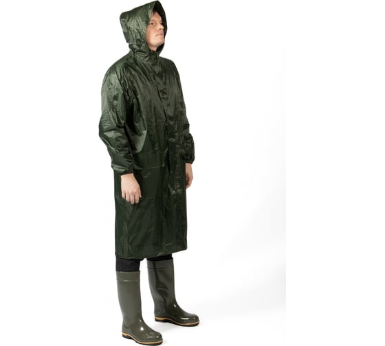 Плащ-дождевик из ПВХ Jeta Safety хаки, р. XL/52-54 JRC-101g-XL 1