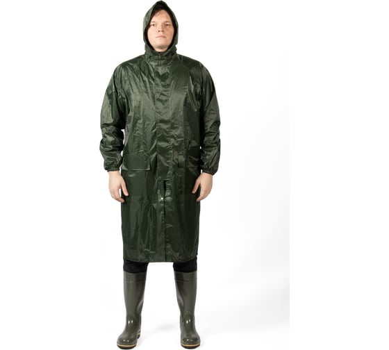 Плащ-дождевик из ПВХ Jeta Safety хаки, р. XL/52-54 JRC-101g-XL