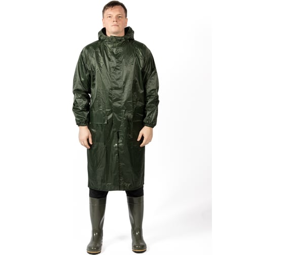 Плащ-дождевик из ПВХ Jeta Safety хаки, р. XXL/54-56 JRC-101g-XXL