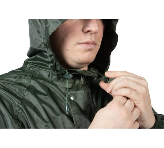 Плащ-дождевик из ПВХ Jeta Safety хаки, р. XXL/54-56 JRC-101g-XXL