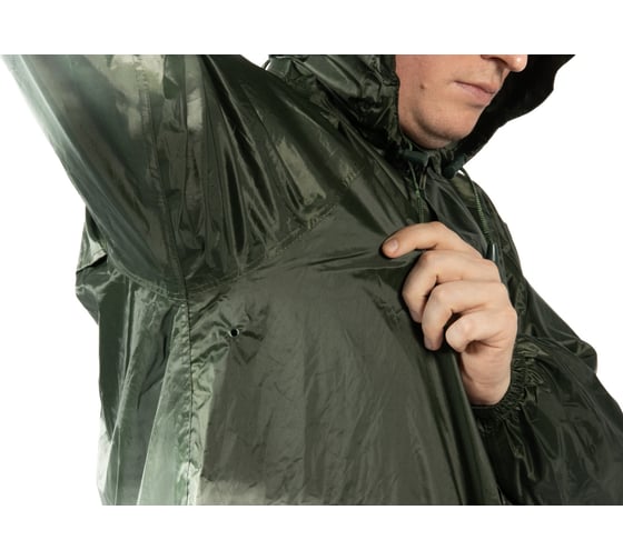Плащ-дождевик из ПВХ Jeta Safety хаки, р. L/50-52 JRC-101g-L