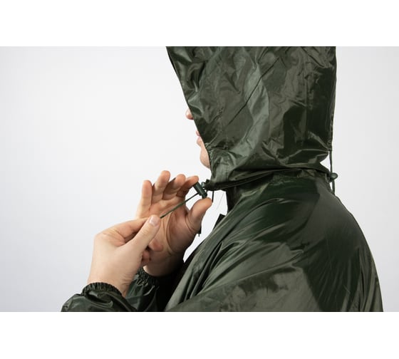 Плащ-дождевик из ПВХ Jeta Safety хаки, р. M/48-50 JRC-101g-M