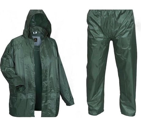 Нейлоновый костюм с ПВХ Элит-Профи, зеленый, размер L, КВЗ1 gL