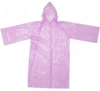 Дождевик-плащ Добросад Сезон 30 Мкрн 110*65см, с капюшоном и завязками, на кнопках, розовый 786-234