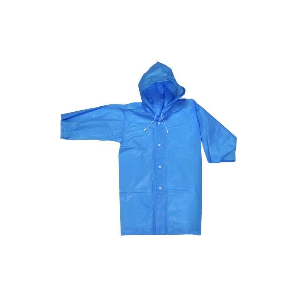 Дождевик-плащДобросад120Мкрн83см"Радуга"скапюшономизавязками,накнопках,голубой786-360