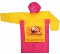 Дождевик-плащ Добросад 100 Мкрн 72см "Бамбини" с капюшоном и завязками, на кнопках, р-р L 786-362