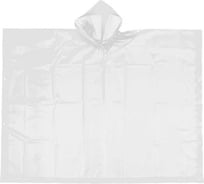 Дождевик-пончо Добросад 120 Мкрн 95см "Ультим" с капюшоном, на кнопках, белый 786-353