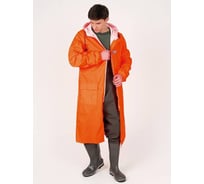 Плащ нейлоновый ПВХ ООО ГУП Бисер оранжевый, размер 44-46, рост 170-176 4660085784279