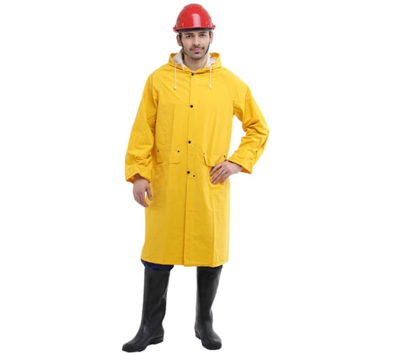Плащ СПЕЦСНАБ ПВХ влагозащитный, цвет жёлтый, размер 3XXL R513/3XL