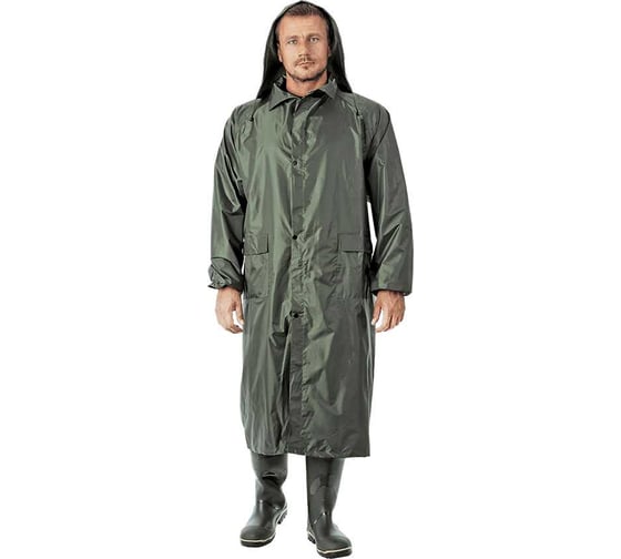 Плащ ГК Спецобъединение НЕЙЛОН зеленый, STRONG (112-116 (2XL)), Плащ 543/112