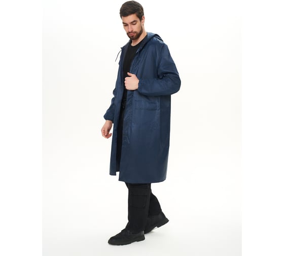 Плащ ПВХ влагозащитный СПЕЦСНАБ цвет синий, размер 3XXL R511/3XLB