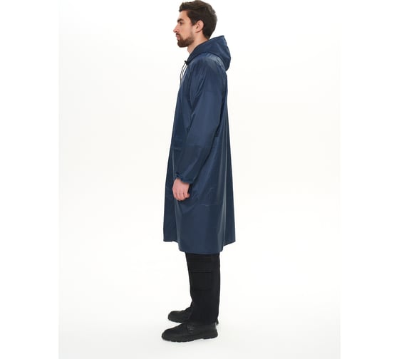 Плащ ПВХ влагозащитный СПЕЦСНАБ цвет синий, размер 3XXL R511/3XLB