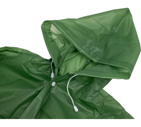 Дождевик с капюшоном на кнопках Master EVA зелёный, 110 мкм 406-650