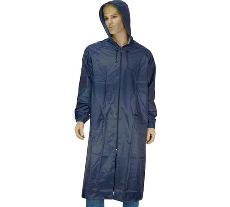 Плащ Костромская Текстильная Компания Стандарт тафета пвх застежка молния синий, 3XL (120-124), 170-176 4680642111713