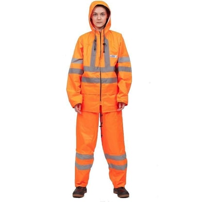 Костюм ПВХ ООО Комус Ext-V,  оранжевый, СОП, р.52-54, рост 182-188 4603720762140 446613