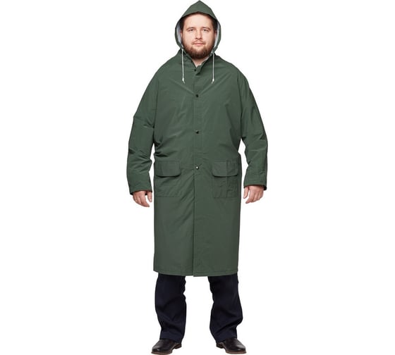 Плащ ООО Комус ПВХ, зеленый, XXL 916398