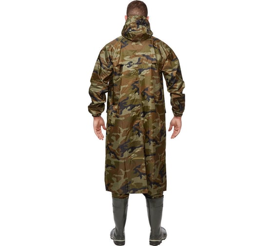 Плащ ООО Комус ПВХ Hunter зеленый КМФ р. 56-58, рост 170-176 4603720761754 446569