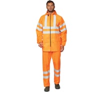 Костюм влагозащитный Тайфун СОП спецодежда оранжевый 96-100/182-188 (48;50) Прабо 4652
