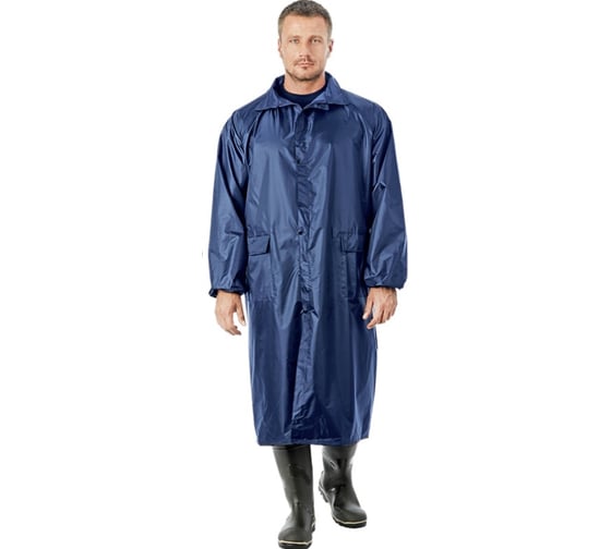 Влагозащитный плащ нейлон S.PROTECT SILEN синий цвет, размер 2XL 52103-2XL 1